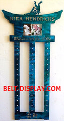 Brazilian Jui-jitsu Belt Holder: BJJ Belt Display Rack: Martial Arts Belt Rack