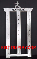 Martial Arts Belt Holder: Martial Arts Belt Display Rack: Personalized Belt Display
