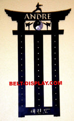 Karate Belt Holder Personalized Display Rack