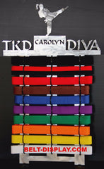 Tae Kwon Do Belt display 10 level