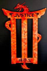 Tae Kwon Do 10 Level Belt Display Rack / Justice