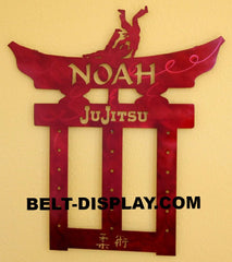 Jiu Jitsu  Belt Display Rack | 5 Level Belt Holder | Mixed Martial Arts Belt Display