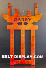 Custom Martial Arts Belt Holder | Martial Arts Belt Display Rack | Custom Belt Display